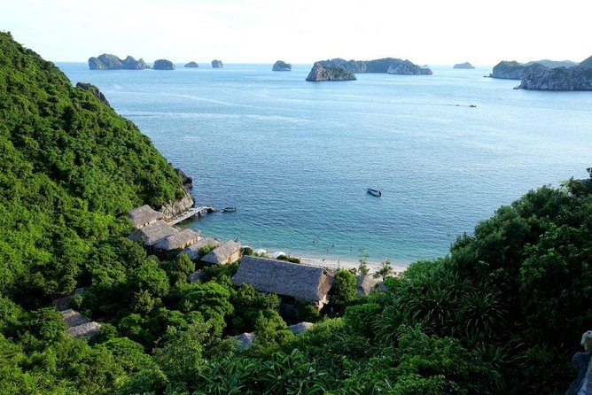 1 Day Boat Tour: HaLong Bay, Lan Ha Bay, Natural Beach and Full Moon Party - Swimming, snorkeling, and a natural beach