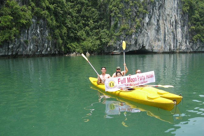 1 Day Boat Tour: HaLong Bay, Lan Ha Bay, Natural Beach and Full Moon Party - Pickup, meeting point, and group size