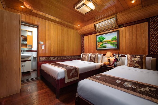 2-day Ha Long Bay Cruise included Transfer, Kayking and Swimming - An overnight cabin and morning views