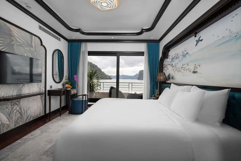 2D1N Halong Bay 6-Star Cruise: Fine Dining, Cave & Kayaking - Your suite, balcony, and onboard comfort