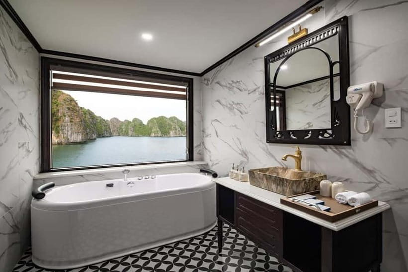 3-Day Lan Ha Bay & Viet Hai 5★ Cruise + Free Hanoi Pickup - Sunset, cooking, and evening time on the ship