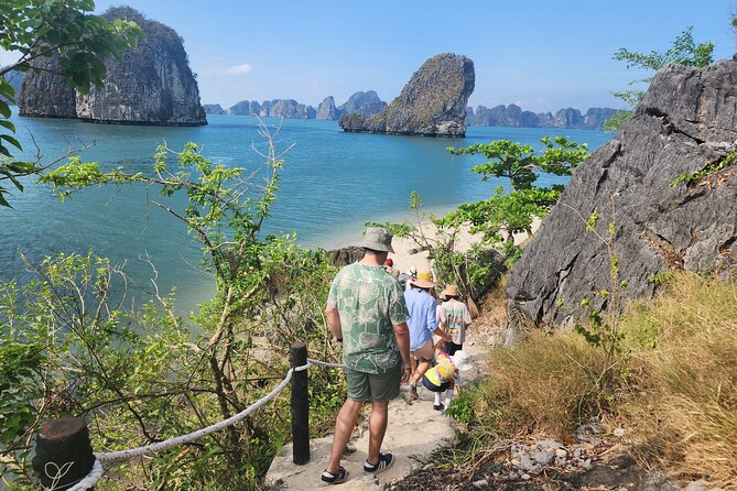All-Inclusive 3 Day/2 Night Halong Luxury Cruise Meals, Cave, Kayaking, Swimming - Day one: caves, islands, and the first sunset