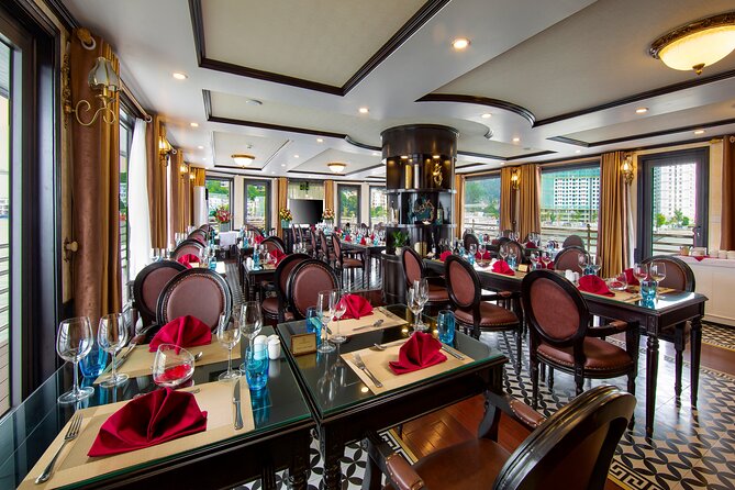Athena Royal Cruise - Luxury Halong Bay Overnight Cruise 2D1N Tour - Sunset party and the social side of the cruise