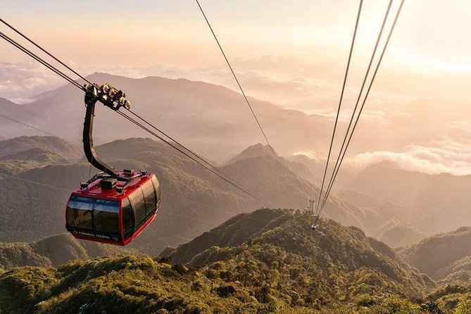 Ba Na Hills - Golden Hand Bridge Full Day Tour - Reaching the Golden Hand Bridge by cable car