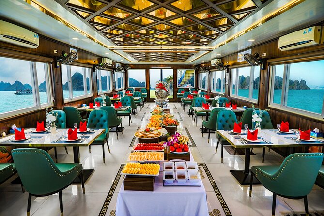 Best seller Halong Bay Day Cruise - Boarding at Tuan Chau and eating on the move