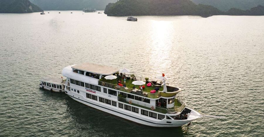 BestSeller - 2 Day 5-Star Overnight Cruise of Highest Safety - Lunch Among Halong Bay’s Limestone Towers