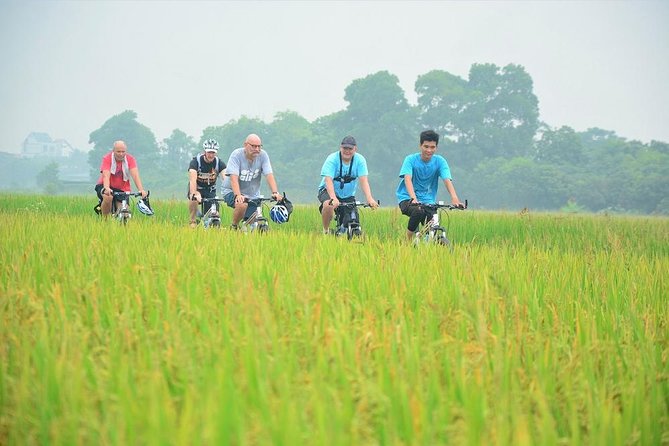 Bicycle Tours Hanoi: Full Day Bicycle Tour Hanoi Countryside - Riding beside fields and villages in the afternoon