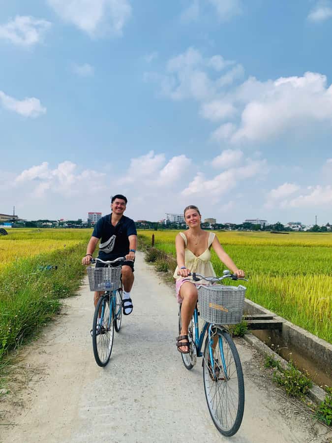 BUFFALO RIDING -BASKET BOAT & BIKE TOUR-HOI AN - From Hoi An streets to quiet farming lanes