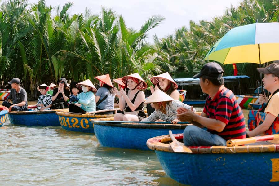 BUFFALO RIDING -BASKET BOAT & BIKE TOUR-HOI AN - The water buffalo encounter