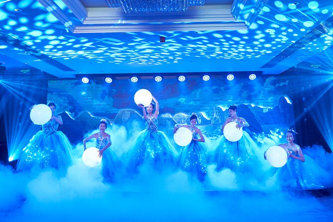 Buffet on Paradise Delight Dining Cruise Halong Bay Tour - The limestone grotto and illuminated formations