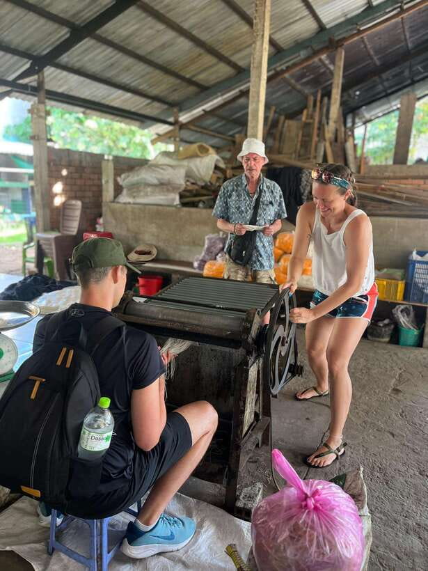 Can Tho: Cai Rang Floating Market and Canals - Inside the rice noodle factory
