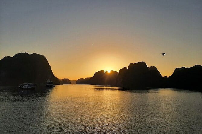 Cat Ba: Sunset & Bioluminescent Kayaking on Lan Ha Bay - Sunset on deck before the evening meal