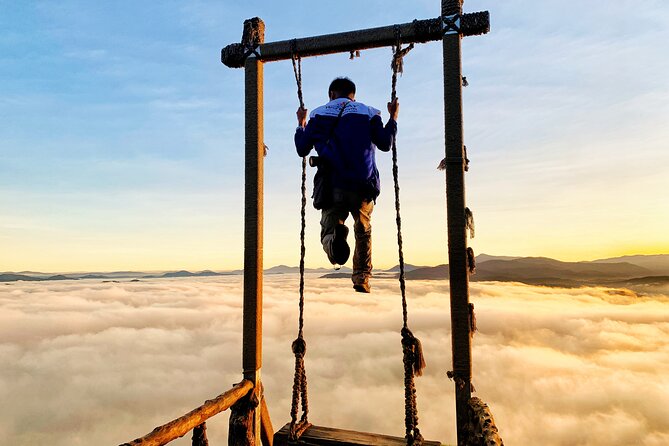 Cloud Hunting and The Glow of Dawn in Da Lat 4:00 - 10:00 AM - Tea rows and wind turbines at Cau Dat