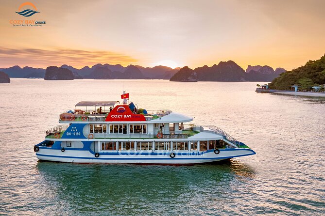 Cozy Bay Halong 5-Star Day Cruise, Buffet, Cave, Kayak, Swimming - The Hai Duong pearl stop breaks up the long bus ride