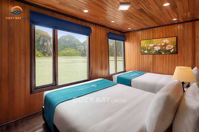 CozyBay Cruise-The Best Small Group 2D/1N inHalong-All inclusive - Sleeping aboard Cozy Bay Cruise