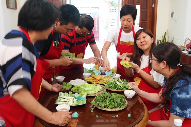 Da Nang Cooking Class with Coffee Tasting and Market Visit - Eating the meal you prepared