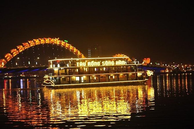 Da Nang Night Motorbike Tour & River Cruise Riding By Lady Rider - APEC Park and its modern curves