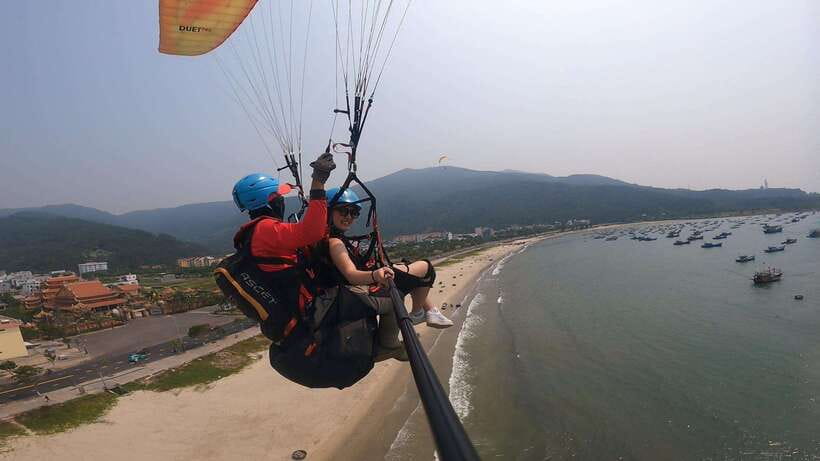 Da Nang Private paragliding experience on Monkey Mountain - Takeoff, sea air, and the first view of Da Nang