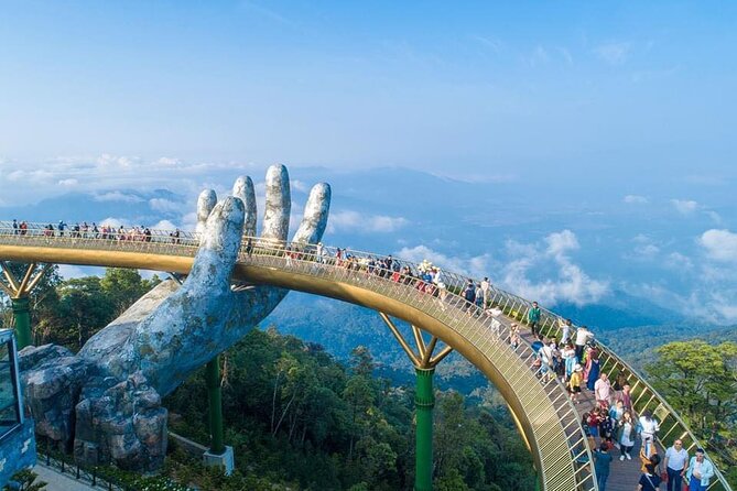 Da Nang to Ba Na Hills & Golden Bridge by private car - The Golden Bridge and Its Stone Hands