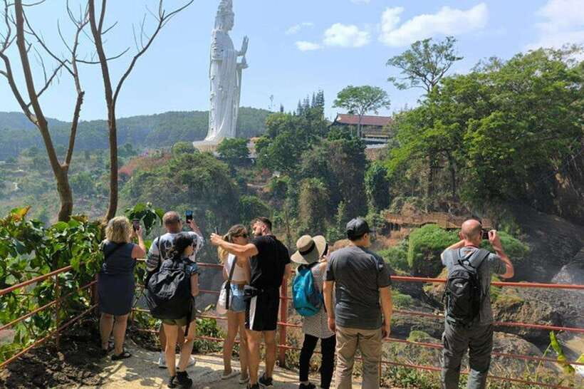 Dalat: 3 Waterfalls Day Tour — Datanla, Pongour & Elephant - Linh An Pagoda and the giant Lady Buddha
