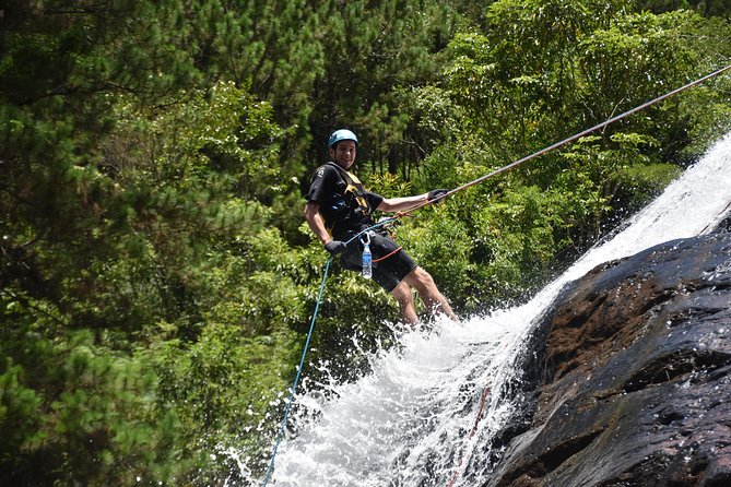 Dalat Canyoning Day Trip - The 100-meter zipline and the uphill finish