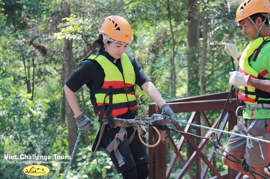 Dalat: Canyoning Extreme Adventure Vietnam - Natural rock slides turn the river into a playground
