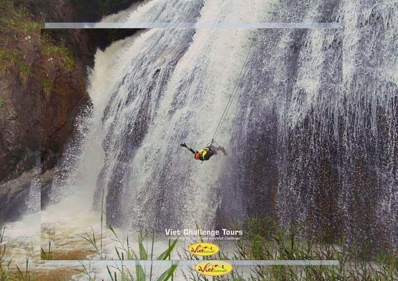 Dalat: Canyoning Extreme Adventure Vietnam - The 18-meter dry cliff teaches you the ropes