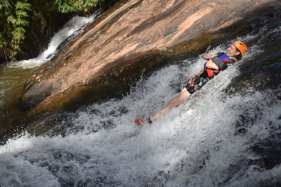 Dalat: Extreme Canyoning Adventure - The 18-meter dry cliff builds your confidence