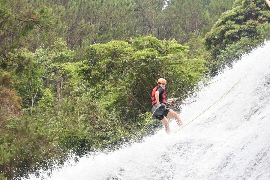 Dalat: Extreme Canyoning Adventure - Waterfall rappelling is the main event