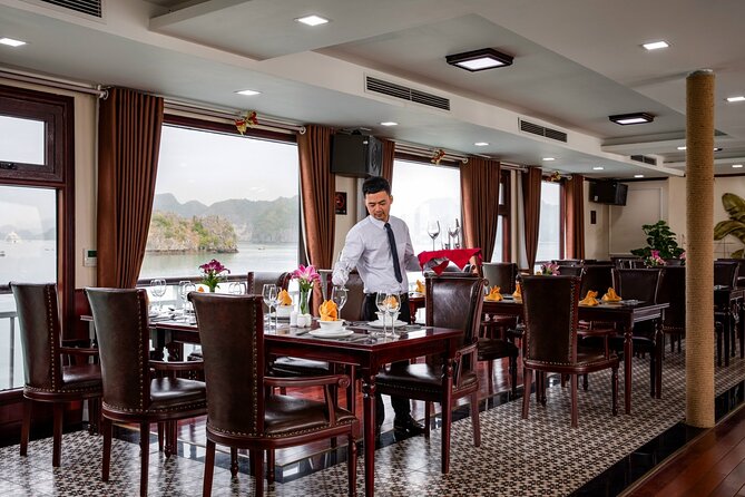 Dora Cruise - Luxury 5 Star Cruise in Halong Bay & Lan Ha Bay (2D1N) - Cabins, shared spaces, and onboard comfort