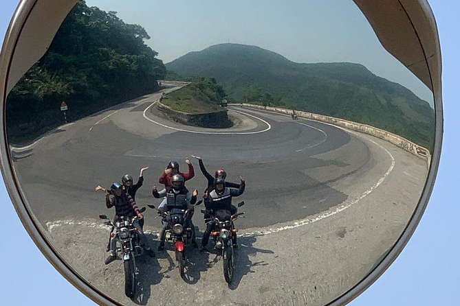 Easy Rider From Hue Da Nang Hoi An Via Hai Van Pass With Mister T - Lang Co Beach and the approach to the pass