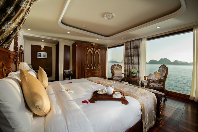 Emperor Cruises Experience 2 Days 1 Night in Halong Bay. - Cabins, food, and service
