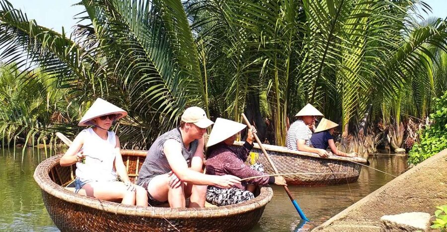 Experience Bamboo Basket Boat on Coconut village w Locals - Why this short Hoi An boat ride is worth considering