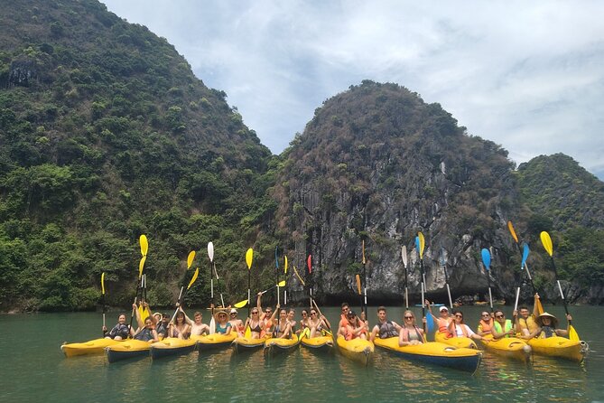 From Ha Noi/Cat Ba: Full-Day Cruise to Lan Ha bay - Ha Long Bay - Lunch with seafood, chicken, and vegetarian choices