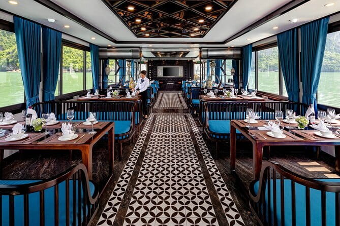 From Hanoi: 1-Day Halong 5-Star Cruises with Big & Small Groups - Afternoon tea, music, and the ride back