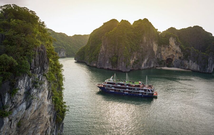 From Hanoi: 2-Day Halong and Lan Ha Bay La Pandora Cruise - From Hanoi to Tuan Chau Marina