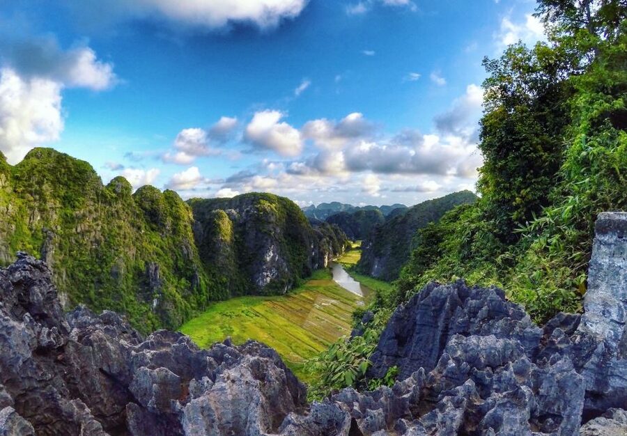 From Hanoi: 2-Day Ninh Binh Tour with Accommodation & Meals - Cycling through rice fields and village lanes
