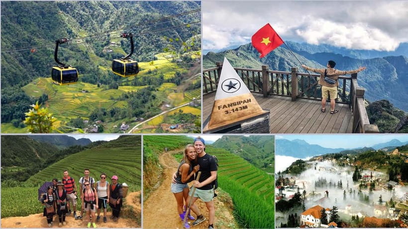 From Hanoi: 2-Day Sapa-Fansipan Peak & Trek & Ha Giang Bus - Walking from Lao Chai to Ta Van