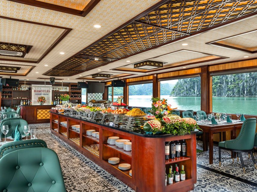 From Hanoi: Ha Long Bay 5-star Day Cruise with Buffet Lunch - Boarding the boat and settling in