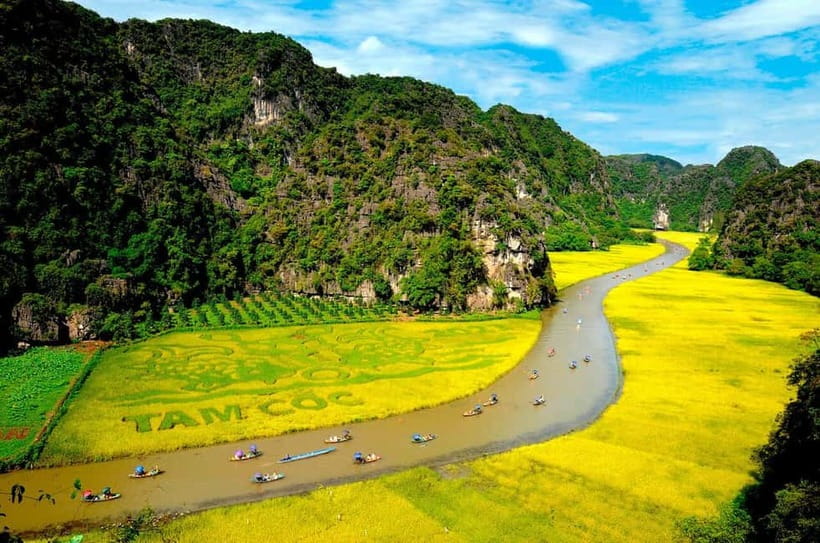 From Hanoi: Ninh Binh Bai Dinh or Hoa Lu, Trang An, Mua Cave - From Hanoi streets to Ninh Binh rice fields