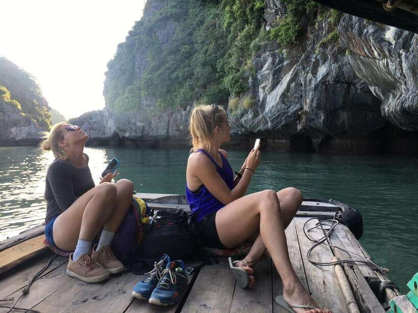 Full day hike - climbing in Jungle of Cat Ba National park - Kayaking and swimming in Lan Ha Bay