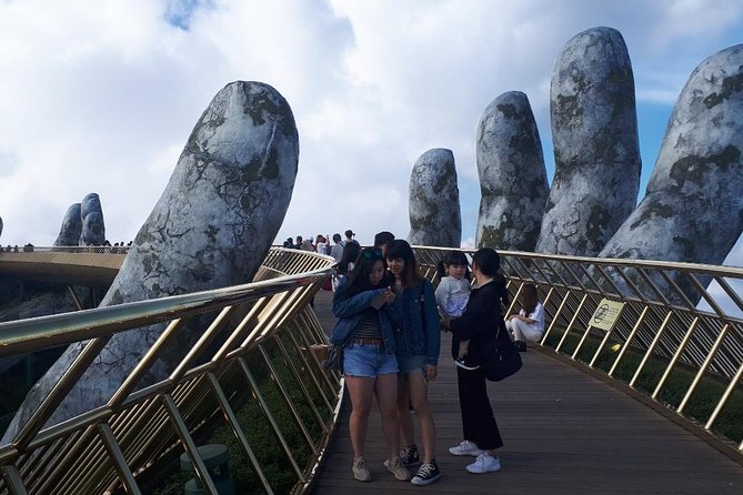 Golden Bridge trip and buffet lunch in the Bana Hills in Da Nang city - French Village, gardens, and public shows