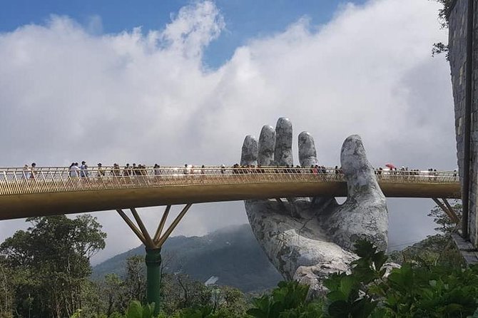 Guided Fullday Tour :Golden Bridge,Dragon Bridge,Marble Mountain,Monkey Mountain - Son Tra Mountain and the Lady Buddha