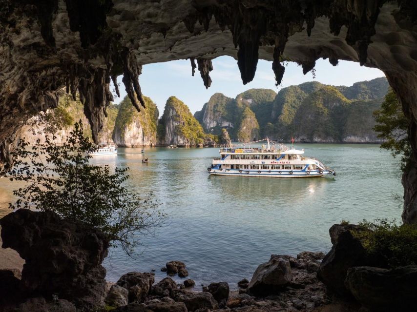 Ha Long: Afternoon Cruise with Lunch, Kayaking, and Swimming - Cruising past Ha Long Bay’s limestone towers