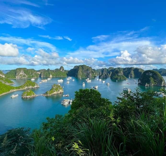 Halong 6 Hours Cruise: Kayak, Cave, Lunch, Beach & Island - Sung Sot Cave and its crowded grand chambers