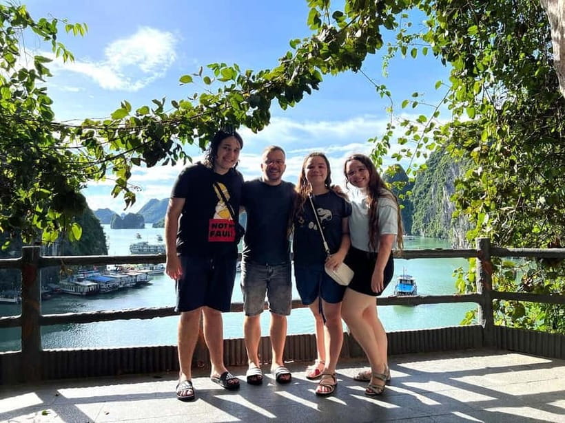 Halong 6 Hours Cruise: Kayak, Cave, Lunch, Beach & Island - Sunset drinks, fries, and the ride home