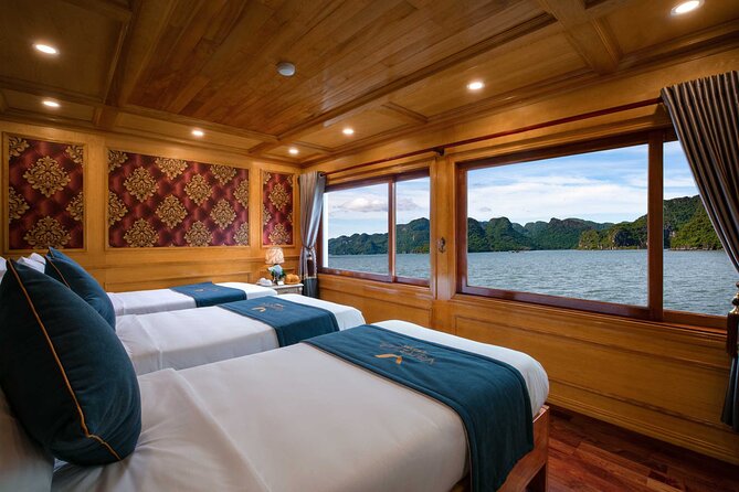 Halong Bay 2 days on classic cruise, small group, biking-kayaking - Sunset, cooking class, and an easy evening onboard