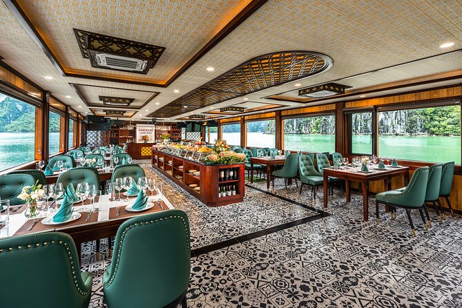 Halong bay 5star Cruise Day Trip: Buffet lunch & Limousine bus - Cooking class and the return across the bay