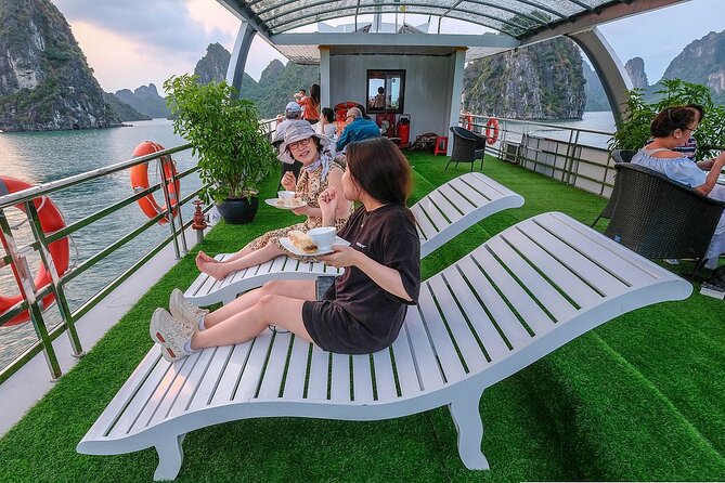 Halong Bay Cruise - Day Tours - Vietnamese lunch while the boat is moving