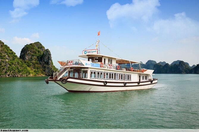 Halong Bay Cruise Luxury Full Day Tours - Caves and island scenery during the day